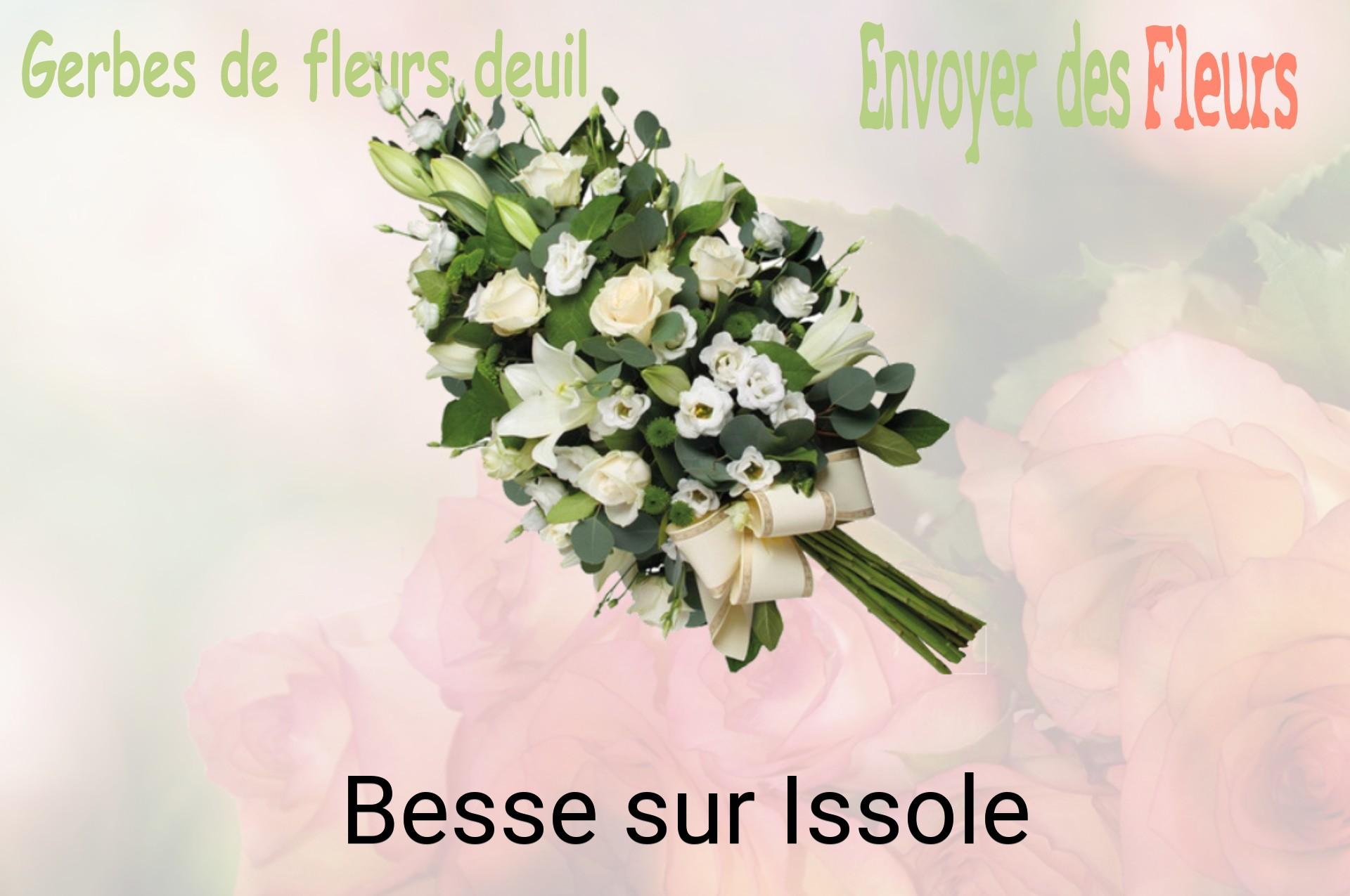 Gerbe de fleurs de deuil livrée à Besse-sur-Issole